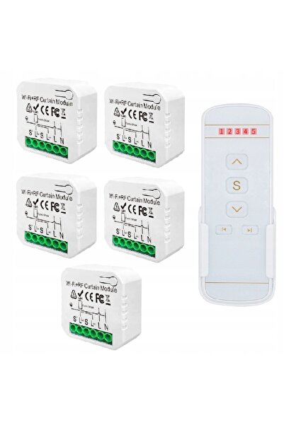 OnShoping 5x Controler inteligent Tuya Wifi pentru jaluzele/perdele + Telecom...
