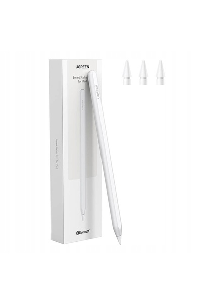 Ugreen Stylus pentru tablete iPad cu încărcare wireless alb
