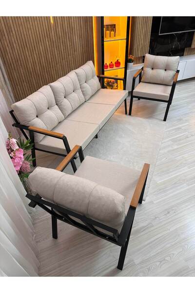 HouseART BELLA 3+1+1 , Balkon, Bahçe - Cafe , Teras , Metal Kanepe Koltuk Tak...