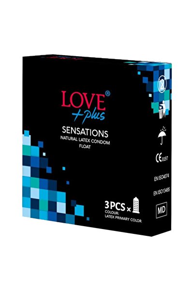 LOVE PLUS Презервативи 3 бр. Сензация