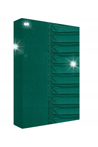 NO BRAND Cearșaf de pat din jerseu cu elastic gros 140x200 verde