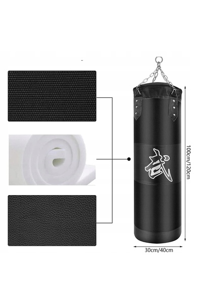 NO BRAND Kit de montare sac de box pentru antrenament, set cadou 100 x 30 cm