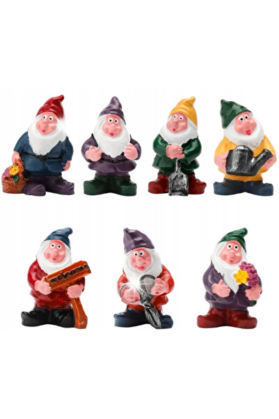 NO BRAND Set frumos de 7 figurine mini de grădină fantastică