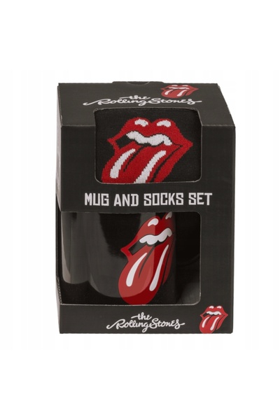 NO BRAND Cană + Șosete pentru fanii Rolling Stones în timpul tuturor anilor
