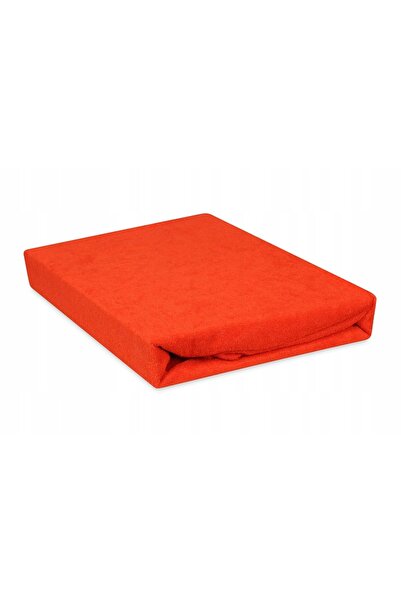 NO BRAND Cearșaf de pat frotir cu elastic gros premium 160x200 somon
