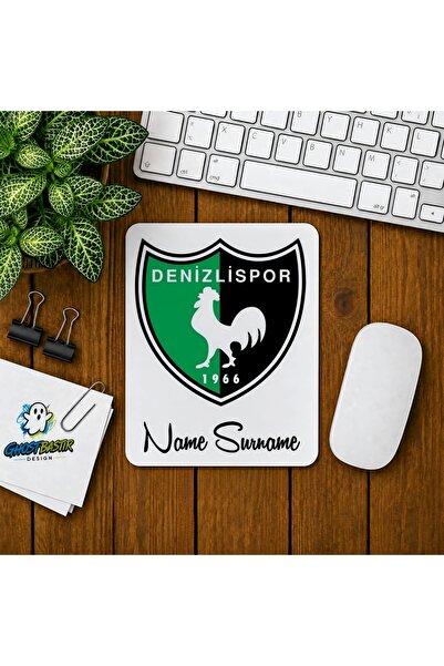 Ghostbastır Design Kişiye Özel Denizlispor Baskılı Oyuncu Mousepad 0150