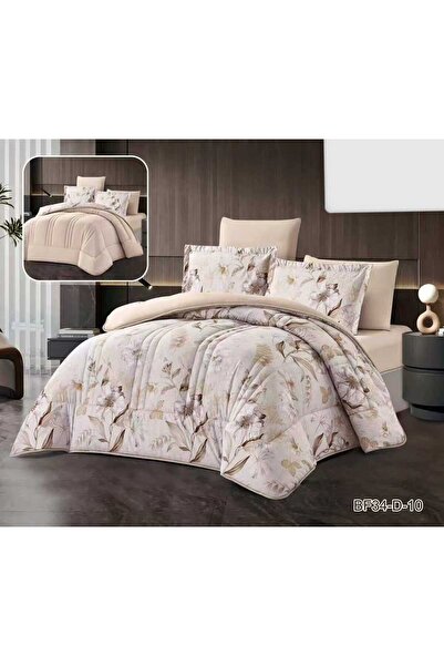 BIET ALMAFROSHAT New 6-Piece Quilted Bedspread Set with Double-Sided Microfib...