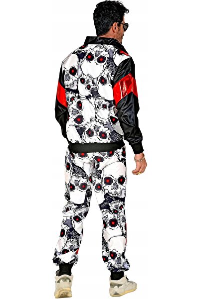 NO BRAND Costum de deghizare, Haine de Halloween, Craniu, Retro, Anii '70, An...