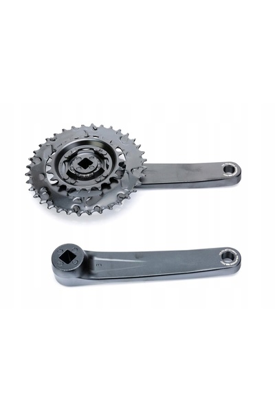 NO BRAND Angrenaj pedalier bicicletă Shimano Altus Fc-M315-2 175mm 36/22 Negru