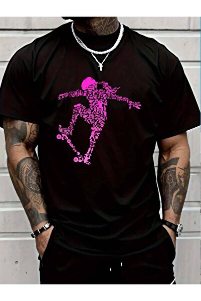 799 100% Cotton Skater Skateboarder Girl Skateboard Gift T-Shirt Men's Women'...