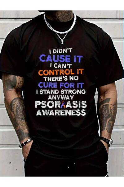 799 100% Cotton Psoriasis Survivor Contagious Warrior T-Shirt Men's Women's V...