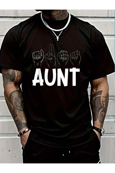 799 100% Cotton Aunt Sign Language Pride Cute ASL Themed Gift T-Shirt Casual ...