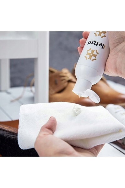 NO BRAND Impregnant textil și lapte de curățare pentru piele, set de bureți 3...