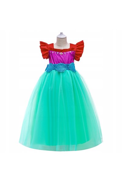NO BRAND Hainele sirenei Ariel, costum rochie Mica Sirenă, bal, carnaval 140 146