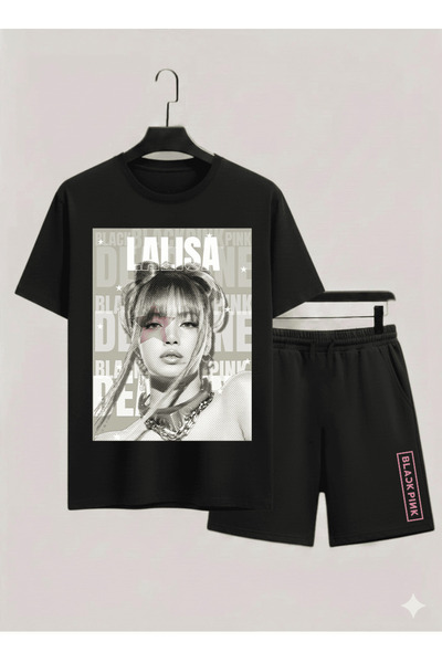 MAGORS Lisa from Blackpink K-Pop Printed Cotton Short Sleeve Children's Tshir...
