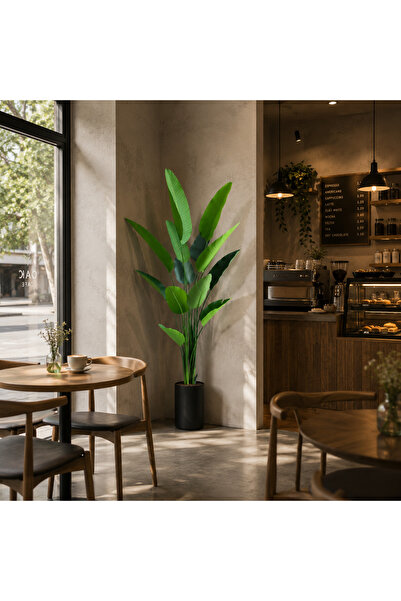 Alista Home Plantă artificială tip Strelitzia (Pasărea Paradisului), 180 cm, ...