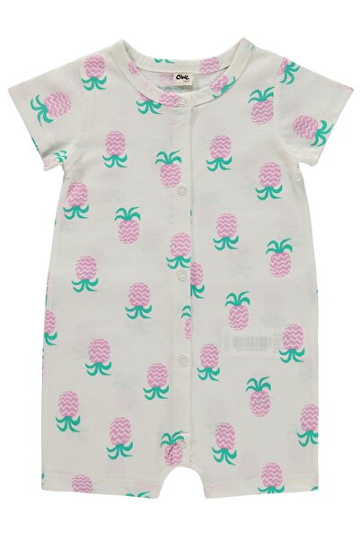 Civil Baby Ananas Empirme 6-18 Months Jumpsuit - Ecru