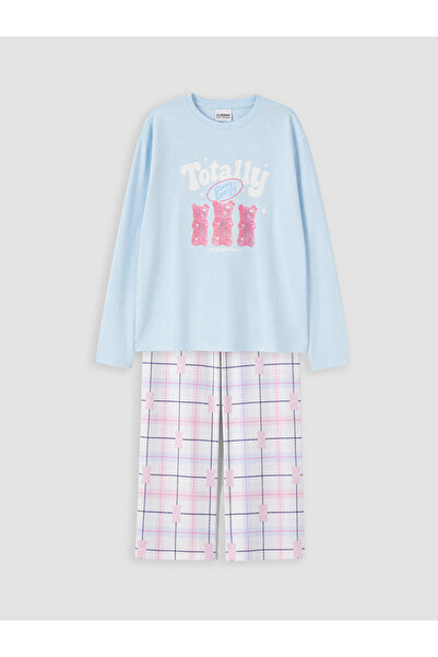LC Waikiki مجموعة ملابس نوم للفتيات من Shining Store من سلسلة Sparkling Choic...