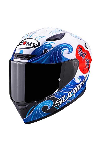 Suomy TRACK-1 KASK WAVES BEYAZ