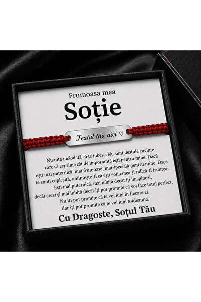 Belora Brățară Personalizată din Oțel Inoxidabil, Soția Mea, Iubirea Vieții Mele