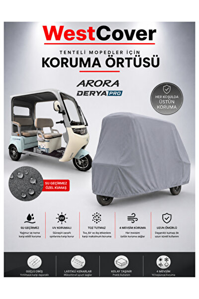 WestCover Arora Derya Pro 3-Wheel Electric Moped Compatible Waterproof | Uv P...