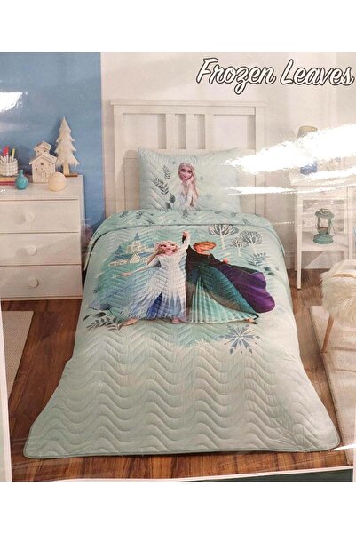 Özdilek Licensed Quilted Pique 100% Cotton Single Child Bedspread - Frozen Le...