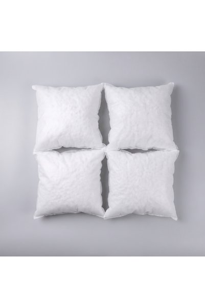 KIRMİN HOME DESİGN Square Throw Pillow with Sponge Filling Inside, 4 Pieces