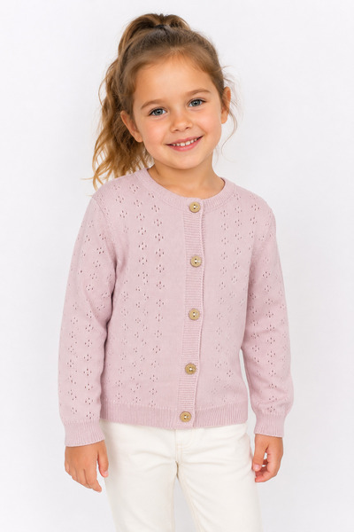 Babyhola 3-6 Years Old Girls' Knitwear Cardigan 3018