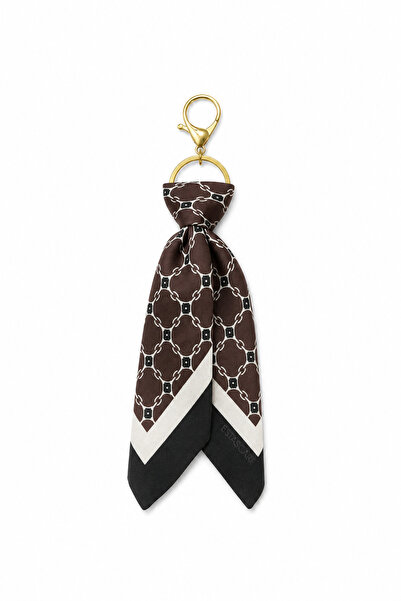 tarzınısec Choose Your Style Patterned Gold Keychain Scarf Charm