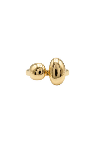Charmist Steel Elara Form Ring Gold
