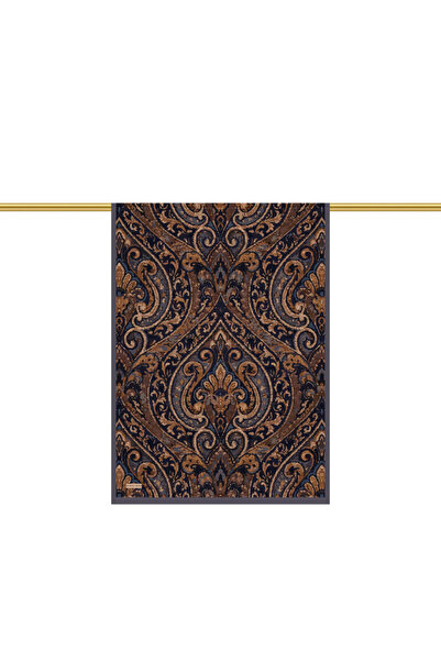 Bursa İpek Brown Shahrazat Pattern Sura Silk Shawl