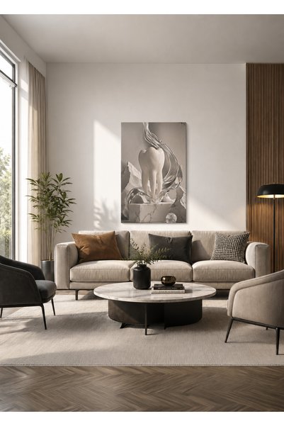 Zerawall Tablou MDF cu sculptură dentară și detalii din cristal – Decor de pe...