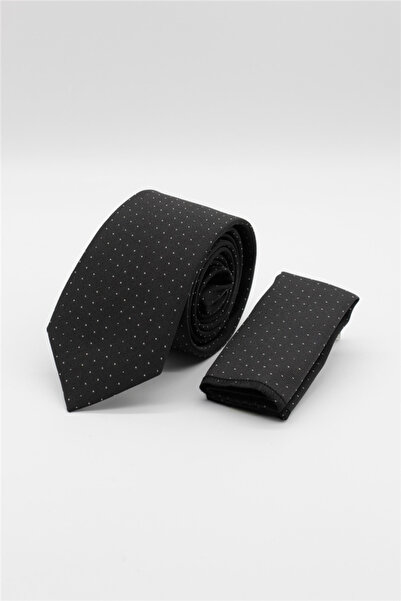 İmza Black-Grey Patterned 7 cm Tie 1090260114