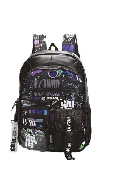 Bubu Chımola New World Black 17" Backpack (Tr31)