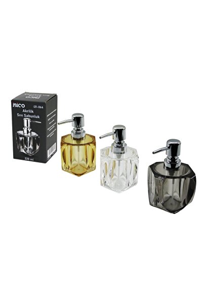 YerliÇöpPoşeti Square heart design liquid soap dispenser - 220 ml - acrylic