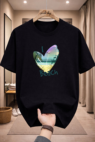 Pink Sky Premium Oversize T-Shirt 100% Cotton Unisex Comfortable Fit Trending...
