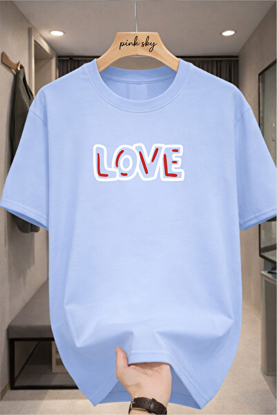 Pink Sky Premium Oversize T-Shirt 100% Cotton Unisex Comfortable Fit Trending...