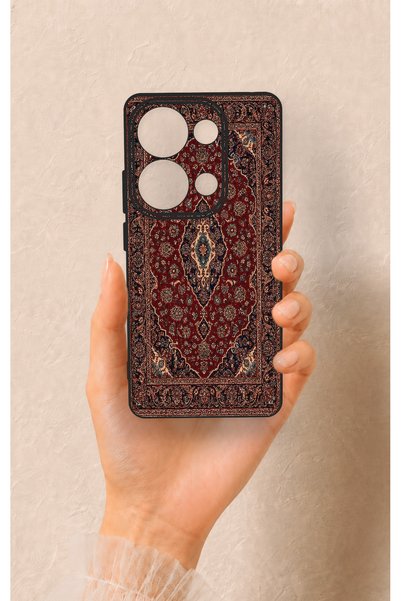 Vip Case Redmi Note 13 Pro 4G Uyumlu Acem Halı Desenli Silikon Kılıf