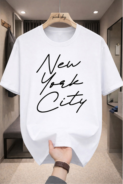 Pink Sky Premium Oversize T-Shirt 100% Cotton Unisex Comfortable Fit Trending...