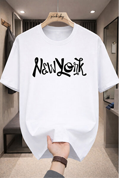Pink Sky Premium Oversize T-Shirt 100% Cotton Unisex Comfortable Fit Trending...