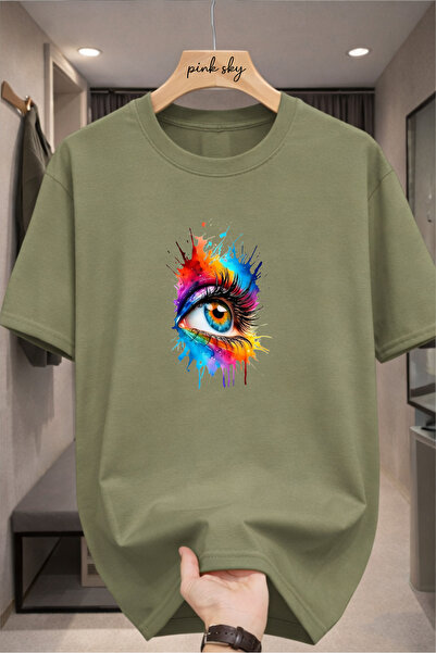 Pink Sky Premium Oversize T-Shirt 100% Cotton Unisex Comfortable Fit Trending...