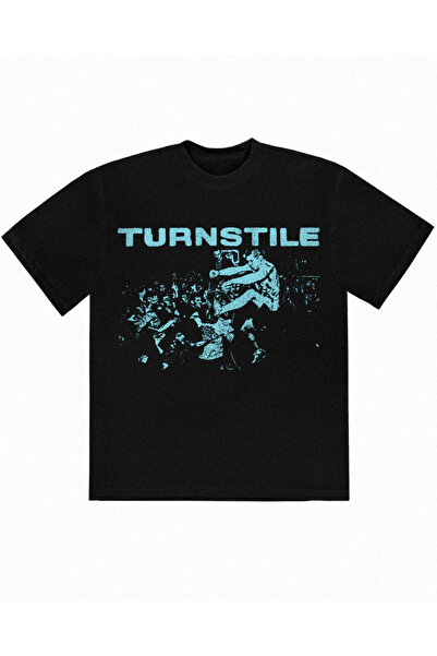 Grafftee Clothing تي شيرت مطبوع عليه عبارة Turnstile Pressure to Succeed للجن...