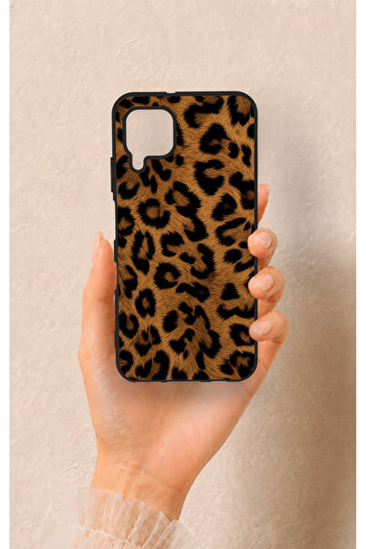 Vip Case Huawei P40 Lite Uyumlu Koyu Leopar Deri Desenli Silikon Kılıf