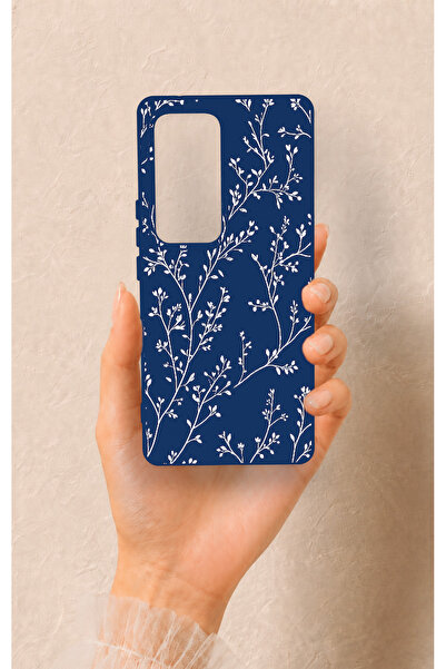 Vip Case Vivo V30 Uyumlu İnce Yaprak Dalı Desenli Silikon Kılıf