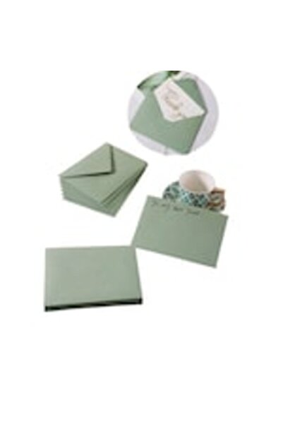 OEM Plicuri elegante, verde salvie, 52 X 72 mm set 50 buc