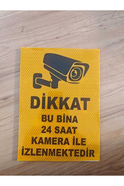 DURAK REKLAM Camera Monitored Warning Warning Sign A4 A2 40X60 cm