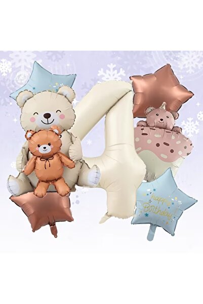 ÇITIPITISTORE Bear with Cub Cake Bear Foil Balloon Birthday Party Celebration...