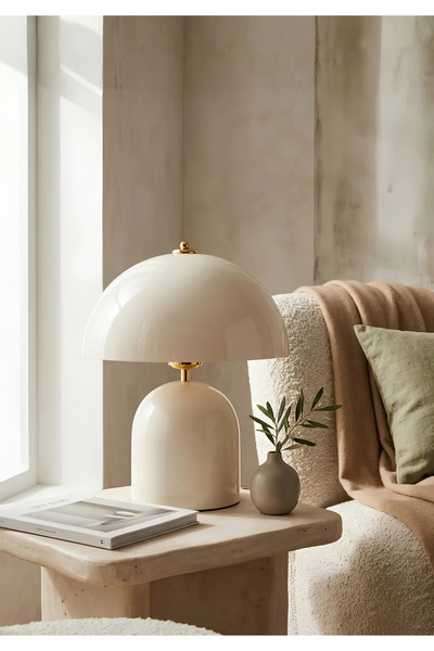 HOMİNG Alabama Modern Krem Abajur
