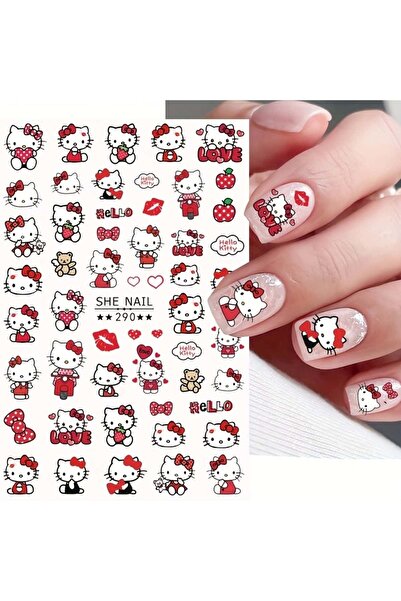 Belora Autocolante pentru unghii cu personaje drăguțe - Hello Kitty