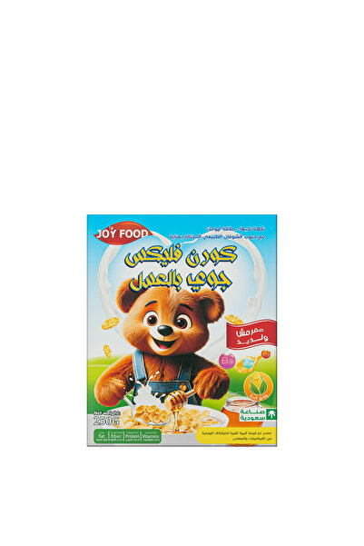 joyfood Honey Corn Flakes Cereal 250g - Golden Flakes with Real Honey Coating